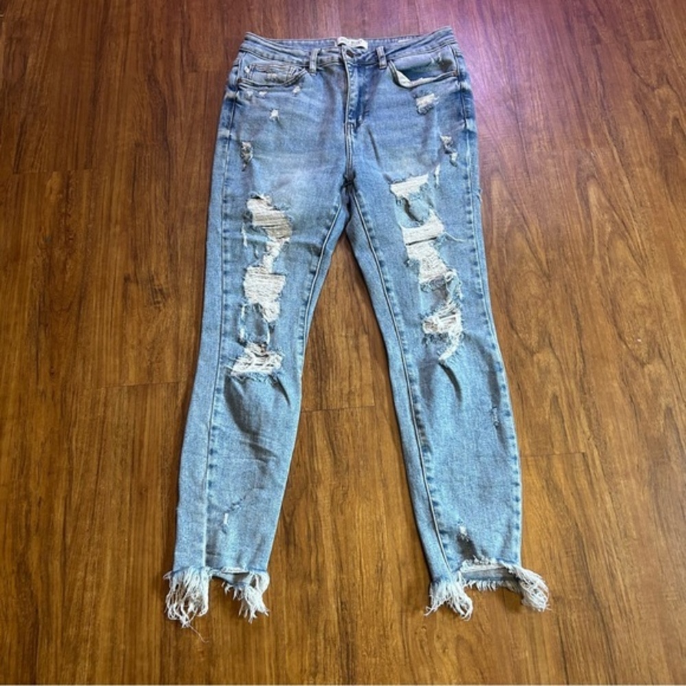 Distressed Blue Jeans for Women Judy Blue Skinny 11 30